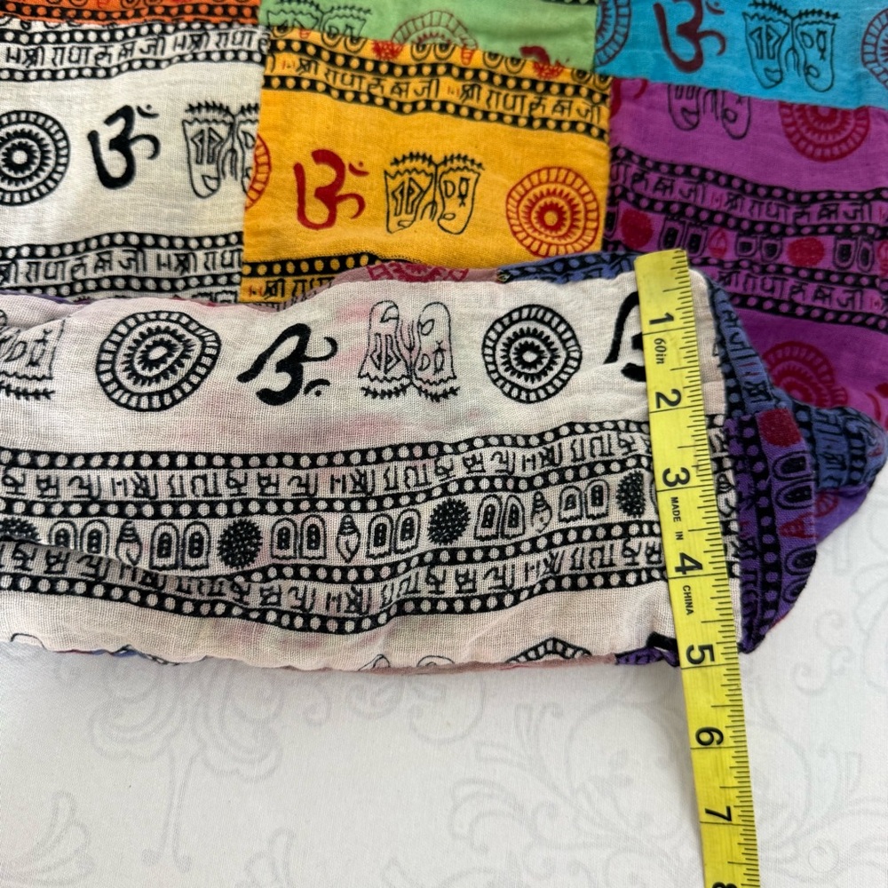 Multicolored Cotton Patchwork Hobo Sling Crossbod… - image 8